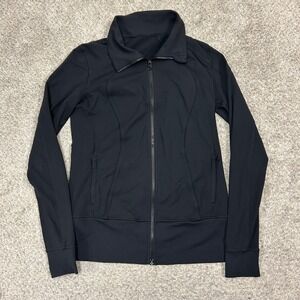 Lululemon Define Jacket Size 12 Black Full Zip Athletic Yoga Workout Layer